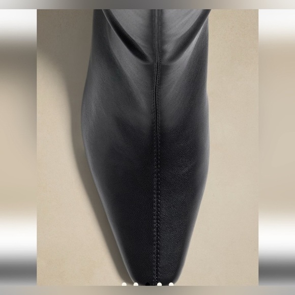 Banana Republic Office Siren Career Fall Vegan Suede Leather Tall Slouch Boots - Picture 3 of 6